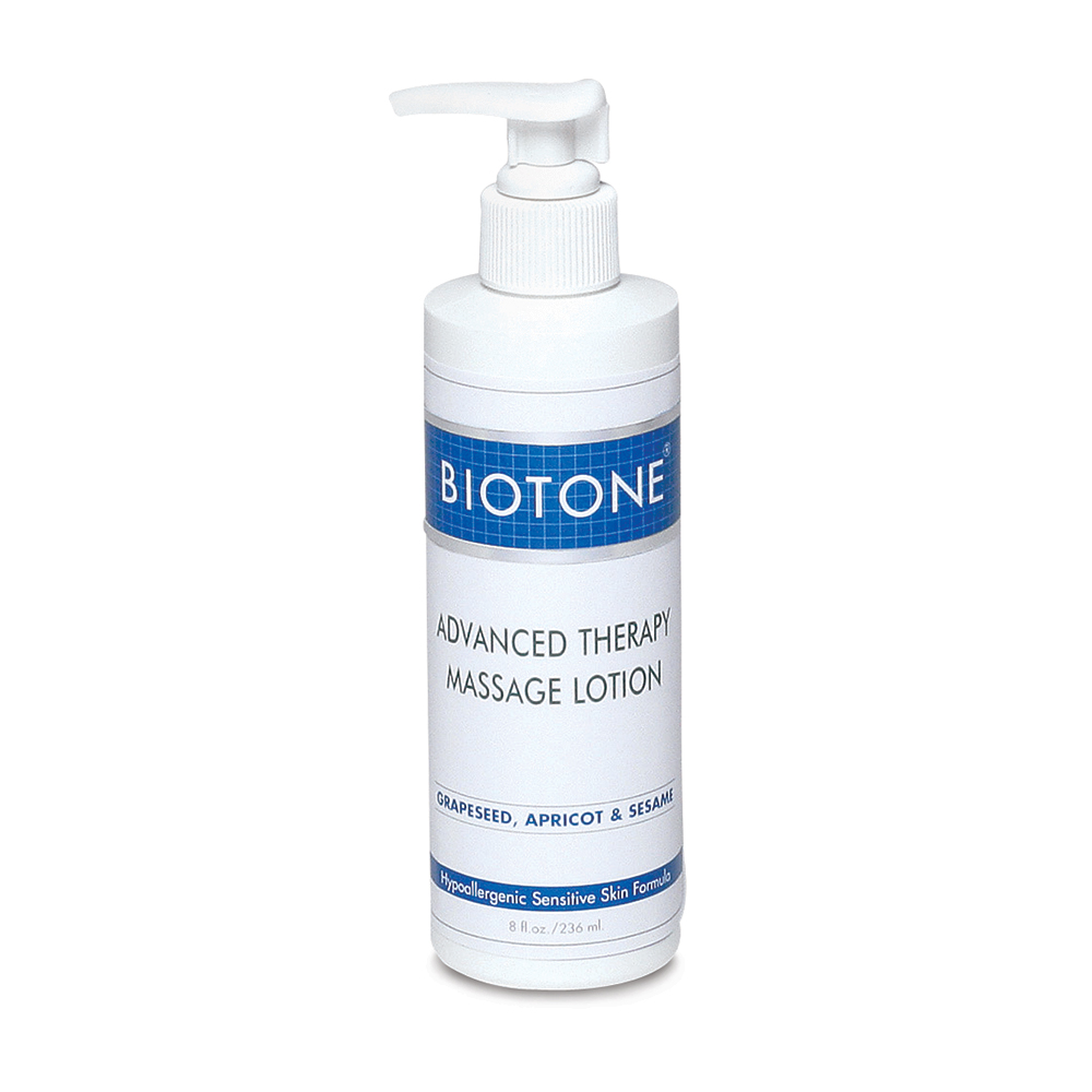 Biotone BIO1288OZ 8 oz Bottle Hypoallergenic Advanced Therapy Massage Lotion