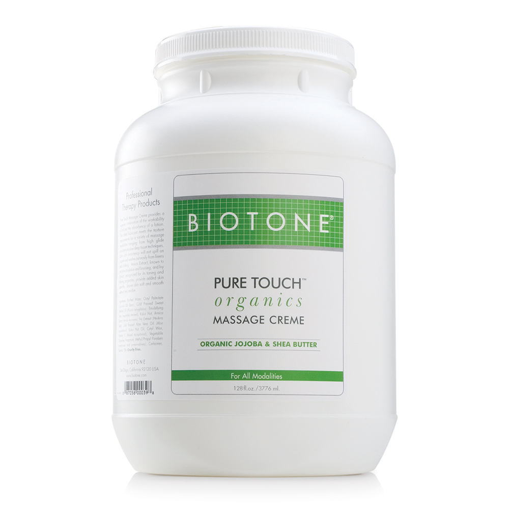 Biotone BIO173GAL 1 gal Pure Touch Organics Massage Cream