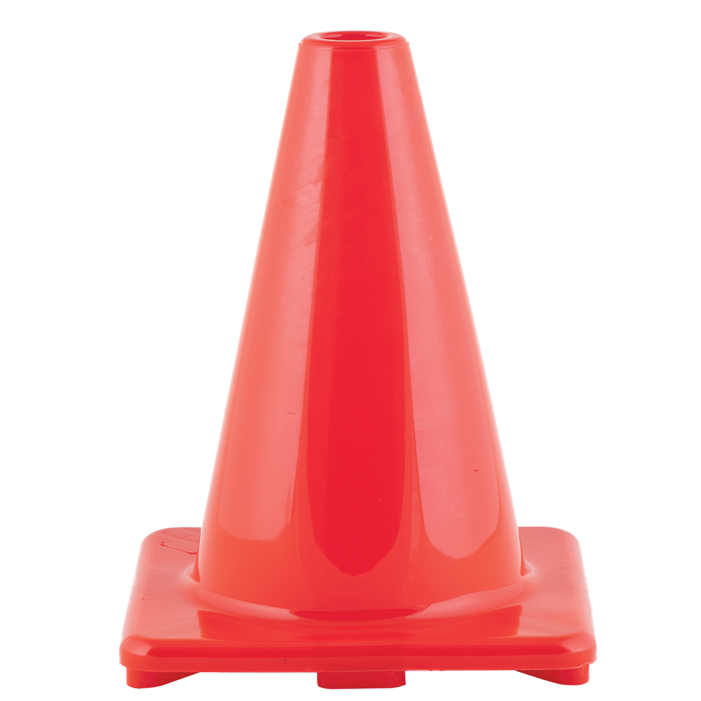 Flexible Vinyl Cone - Orange - 6 in. - High-Visibility Design