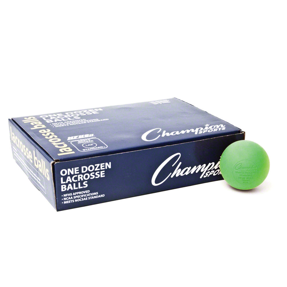Picture of Champion Sports CHALBG Official Lacrosse Balls&#44; Green - 12 Per Box