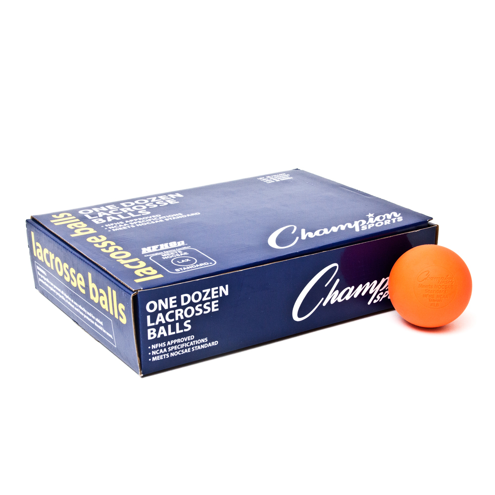 Picture of Champion Sports CHALBO Official Lacrosse Balls&#44; Orange - 12 Per Box
