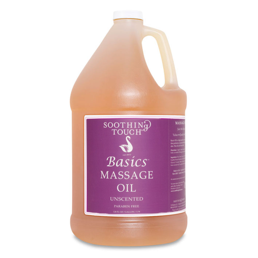 STS128GAL 1 gal Basics Unscented Massage Oil