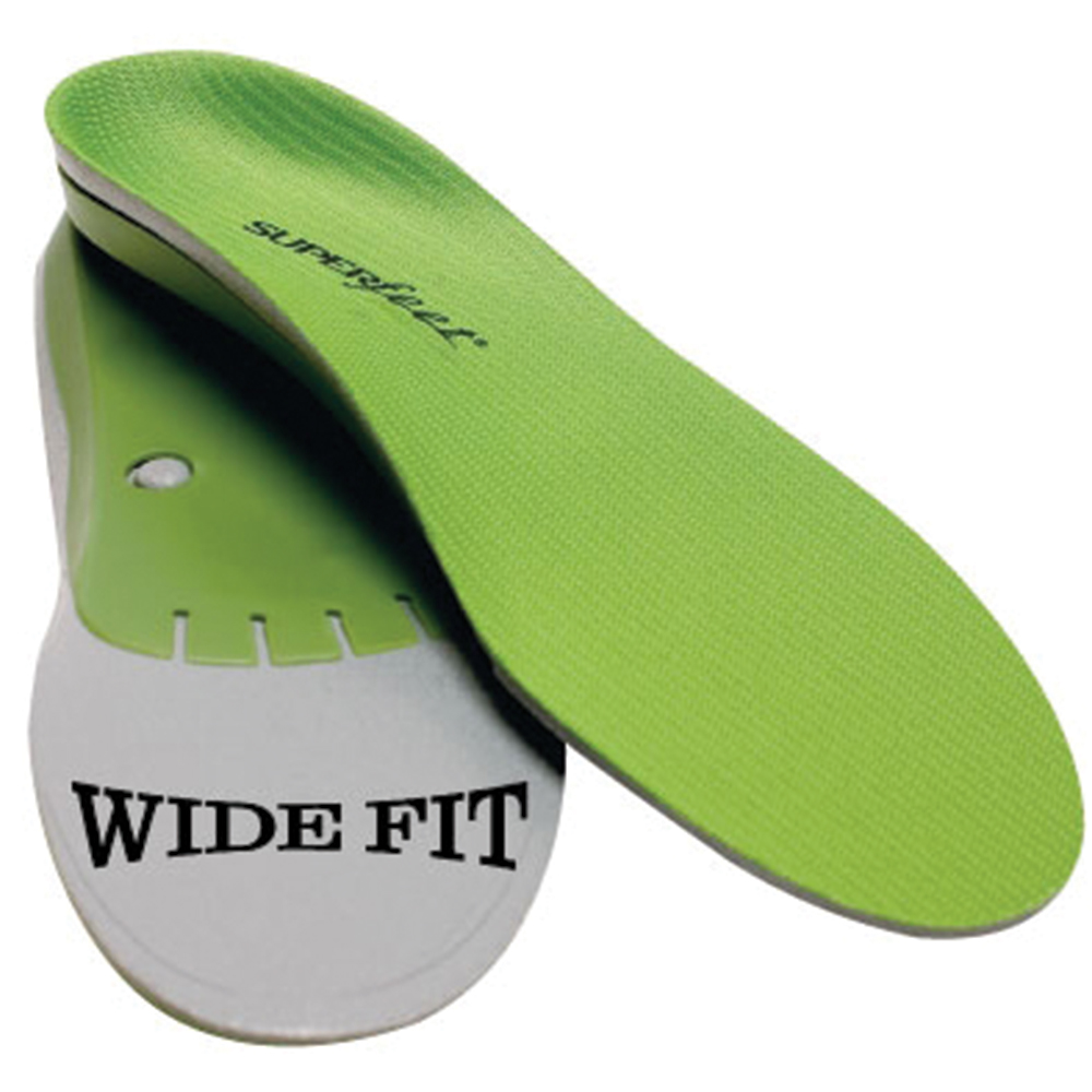 SUP15012  Wide Premium Insoles - F, Green