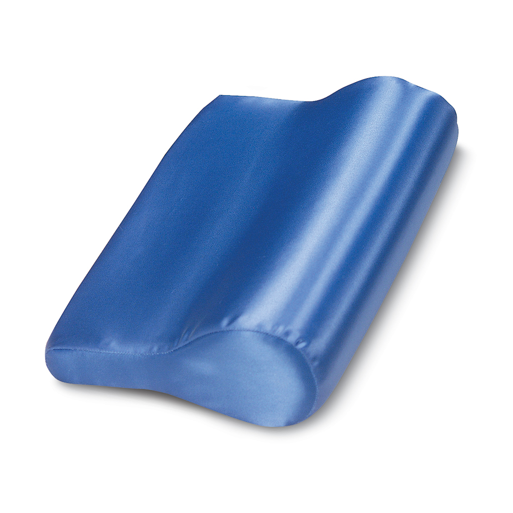 Picture of Core Products COR555BL 14 x 9.5 in. Ab Contour Neck & Back Pillow with Satin Cover&#44; Blue