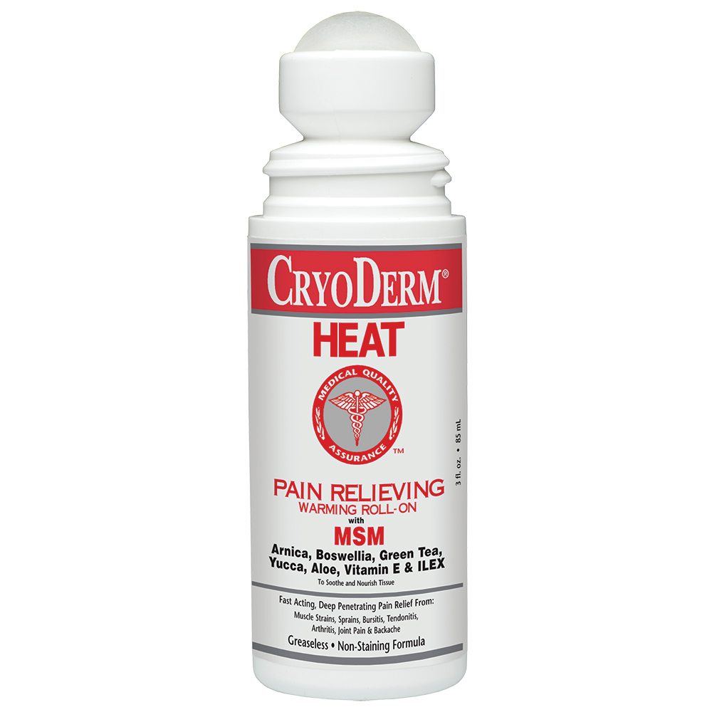 Picture of CryoDerm CRO1083OZ 3 oz Roll-On Pain Relieving Heat Therapy Lotion