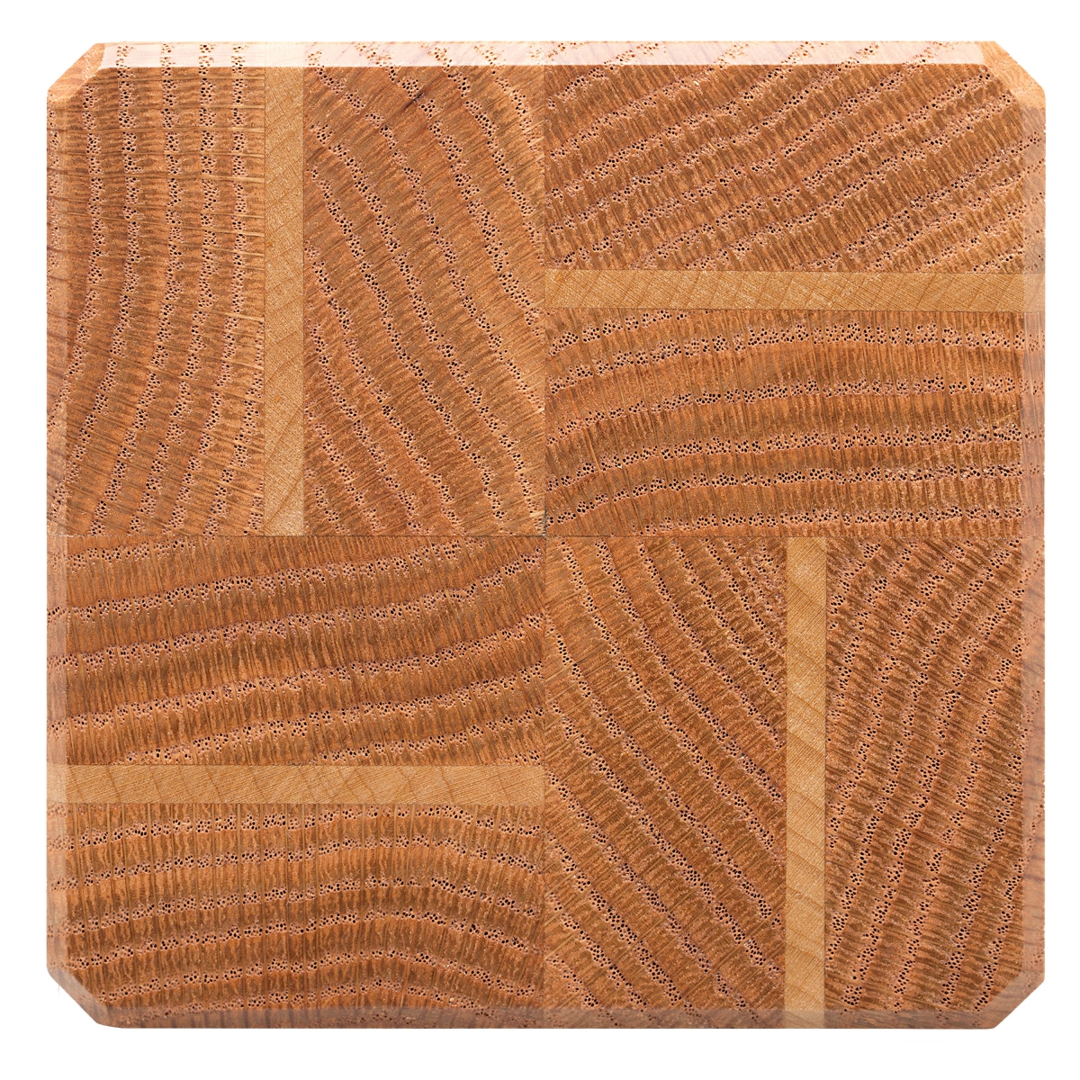 Picture of A & E Millwork AEM-5054 Single Maple Wood Coasters&#44; Walnut & Mahogany