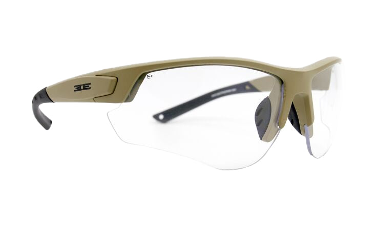 Grunt Sunglass with Clear Lens - Tan