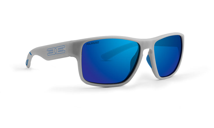 EE6063 Charlie Sunglass with Polarized Blue Mirror Lens - Gray