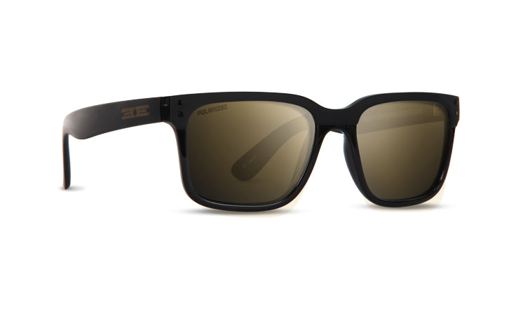 EE8531 Romeo Sunglass with Polarized Gold Mirror Lens - Matte Black