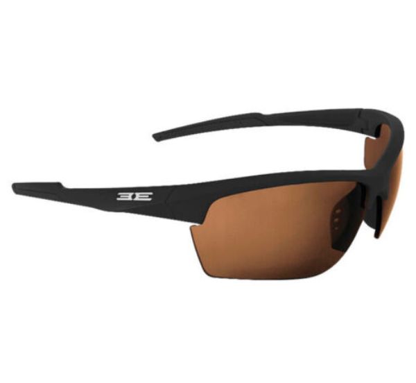 Kennedy Sunglass with Amber Lens - Black