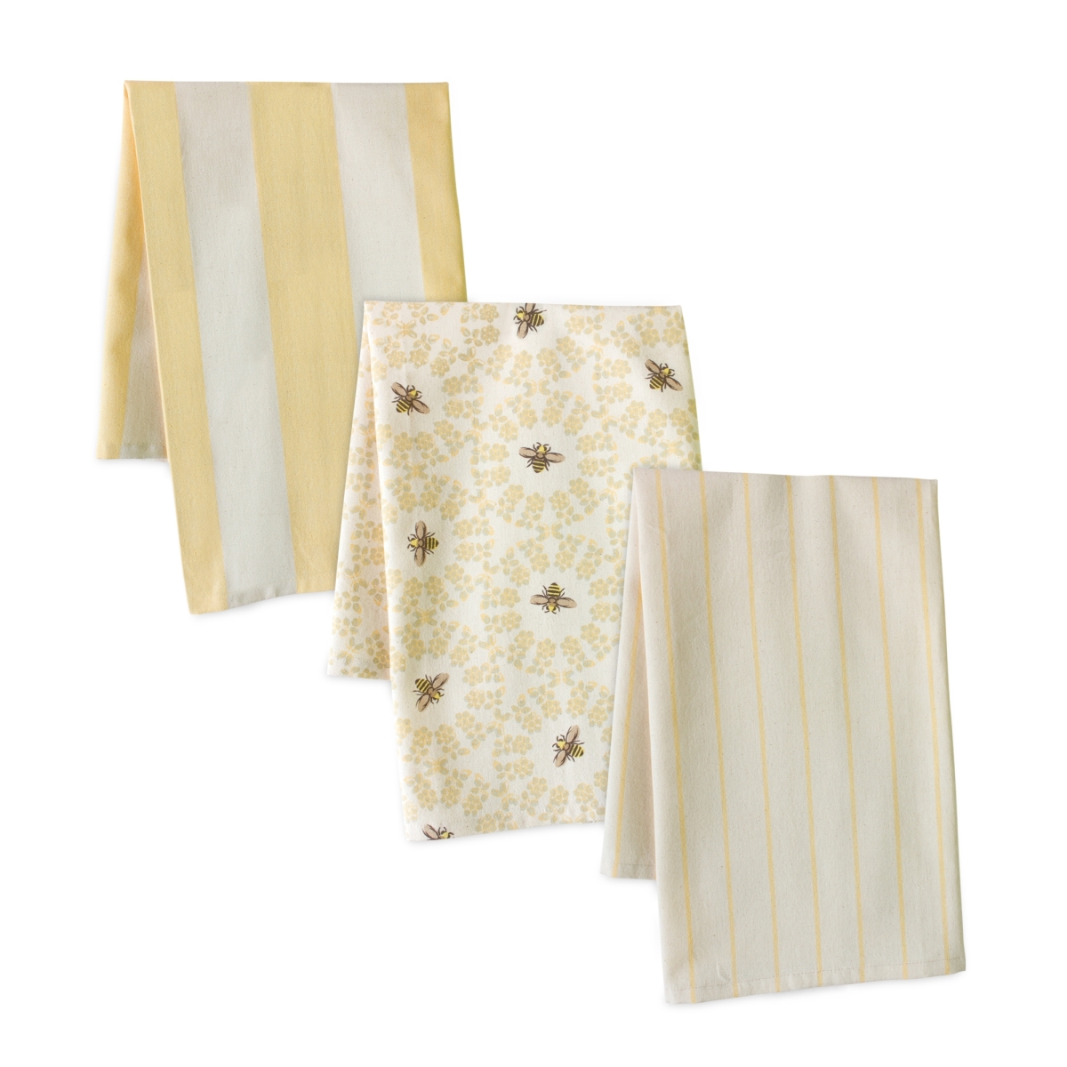 Picture of Melrose International 85146DS 20 x 28 in. Cotton Tea Towel, Yellow - Set of 3