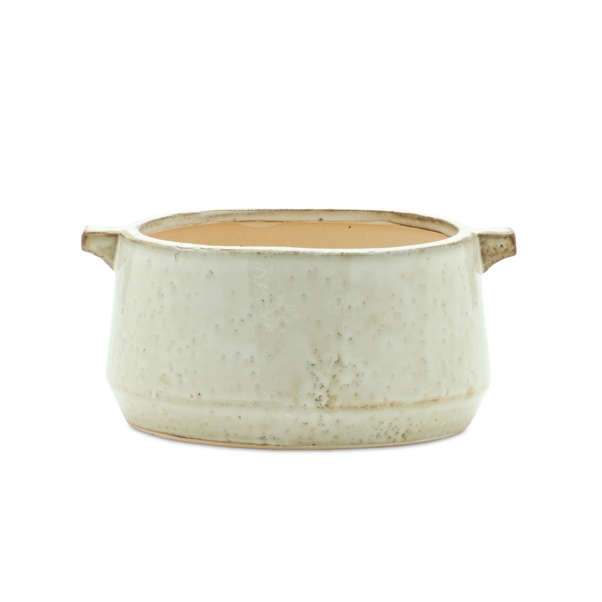Terra Cotta Planter - Rustic Ivory - 3.5 in. - Durable Clay Material