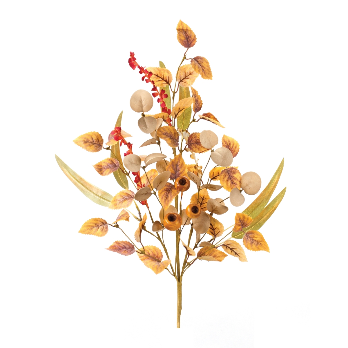 Mixed Fall Foliage Pod Spray Artificial Plants - Set of 2