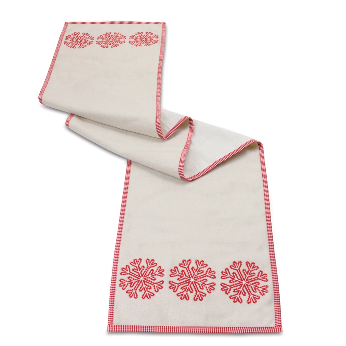 Picture of Melrose International 87478DS Embroidered Snowflake Table Runner - 72 in.