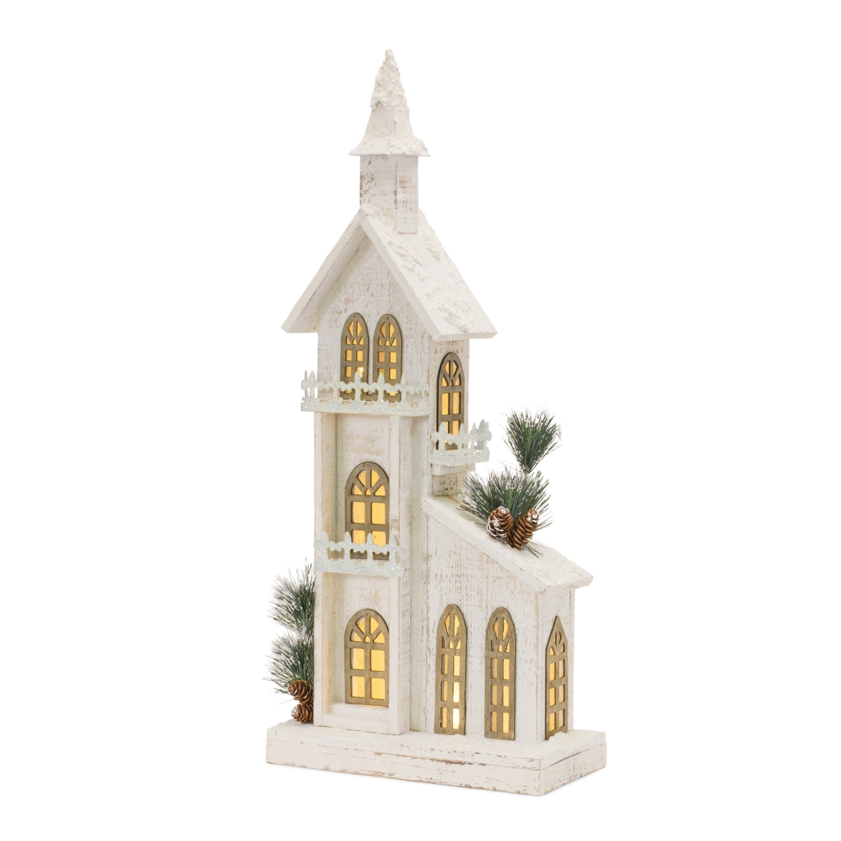 87667DS LED Lighted Winter Church Display - 27 in.