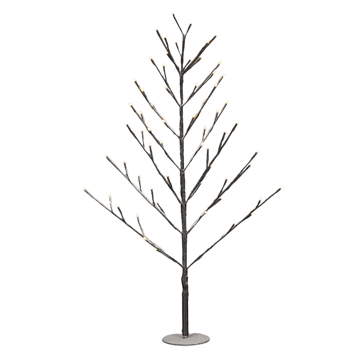 LED Lighted Tree Decor - Cool Grey - 34.75 in. - Durable Metal