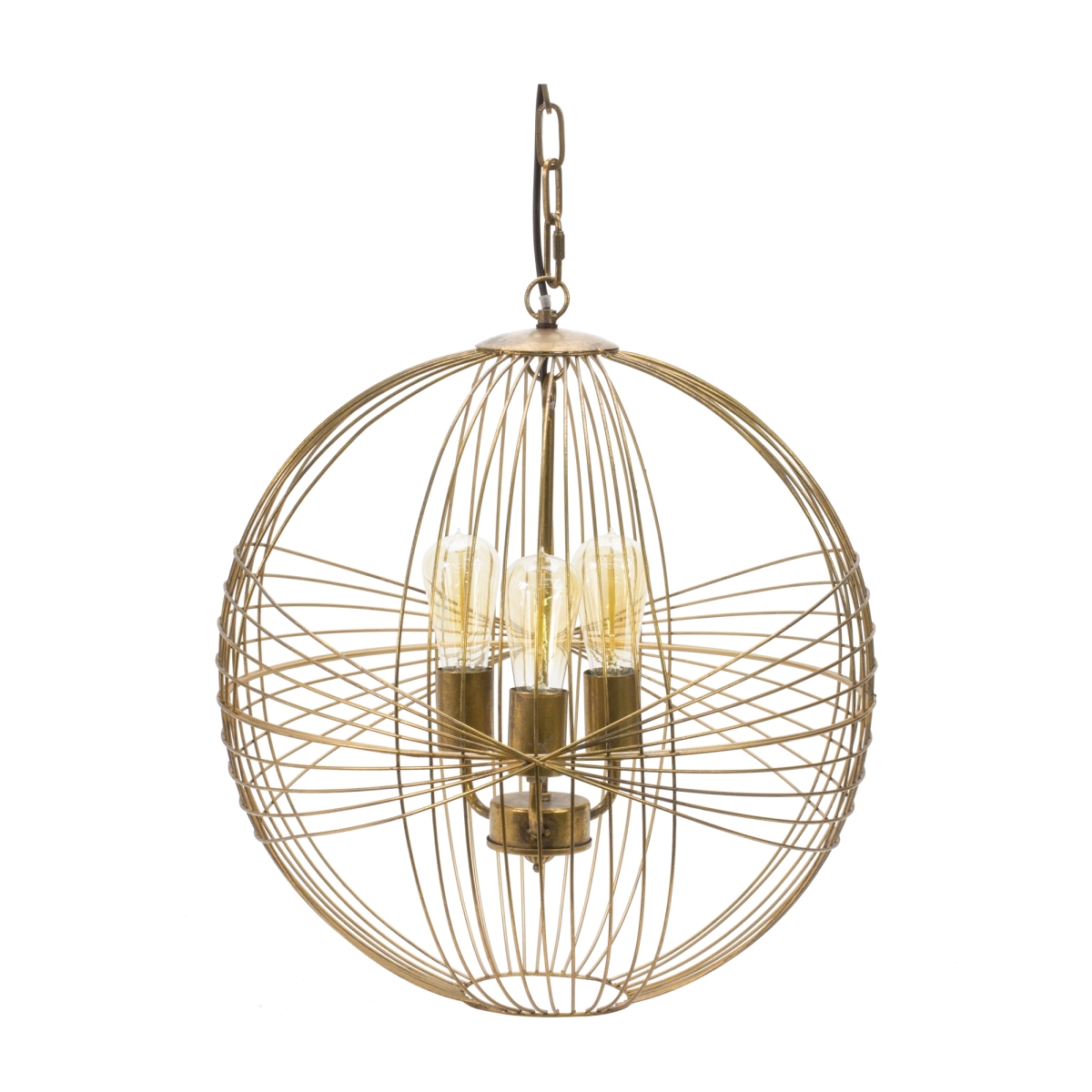 Picture of Melrose International 88050DS Intricate Metal Sphere Hanging Lamp - 20 in.