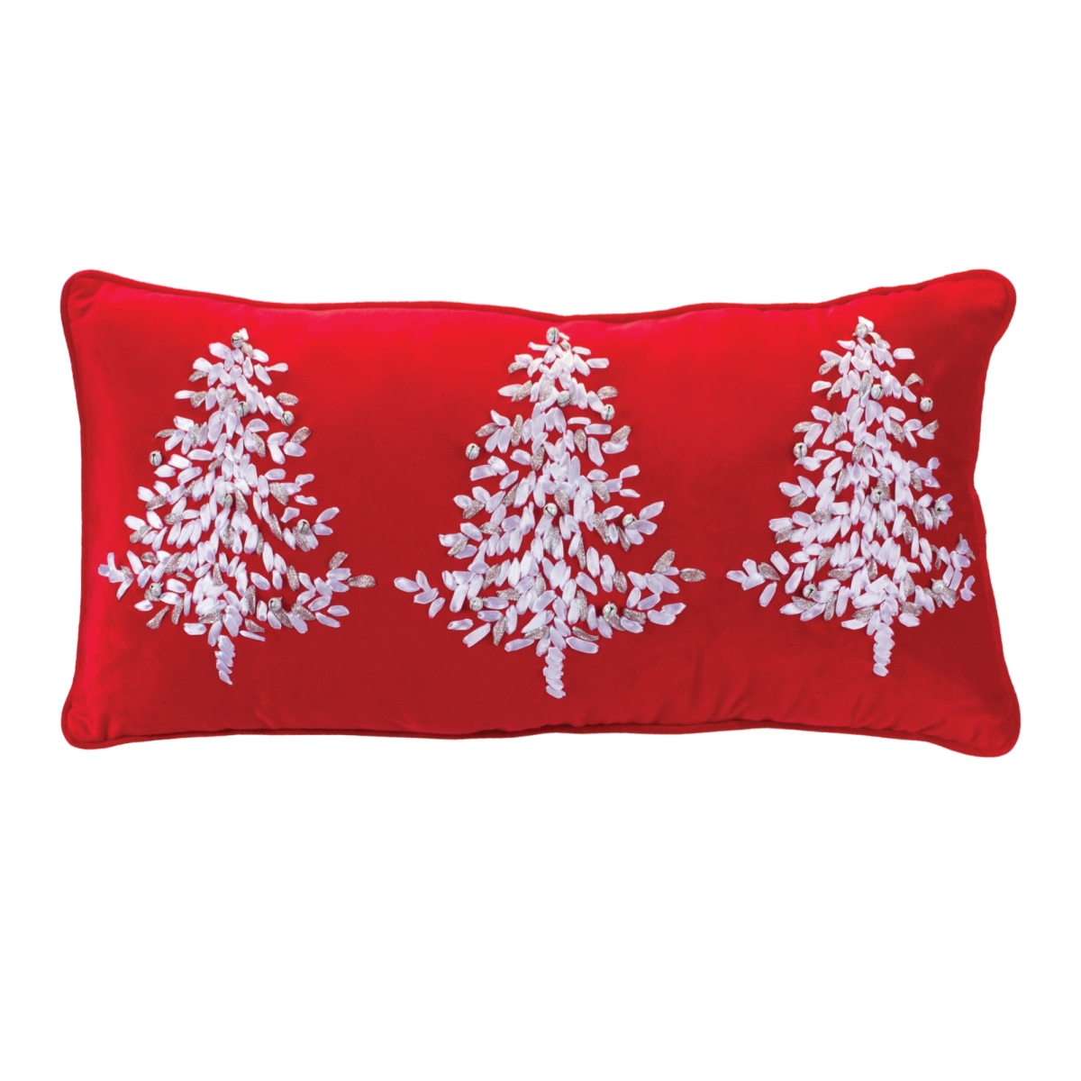 86767DS Embroidered Pine Tree Pillow - 22.5 in.