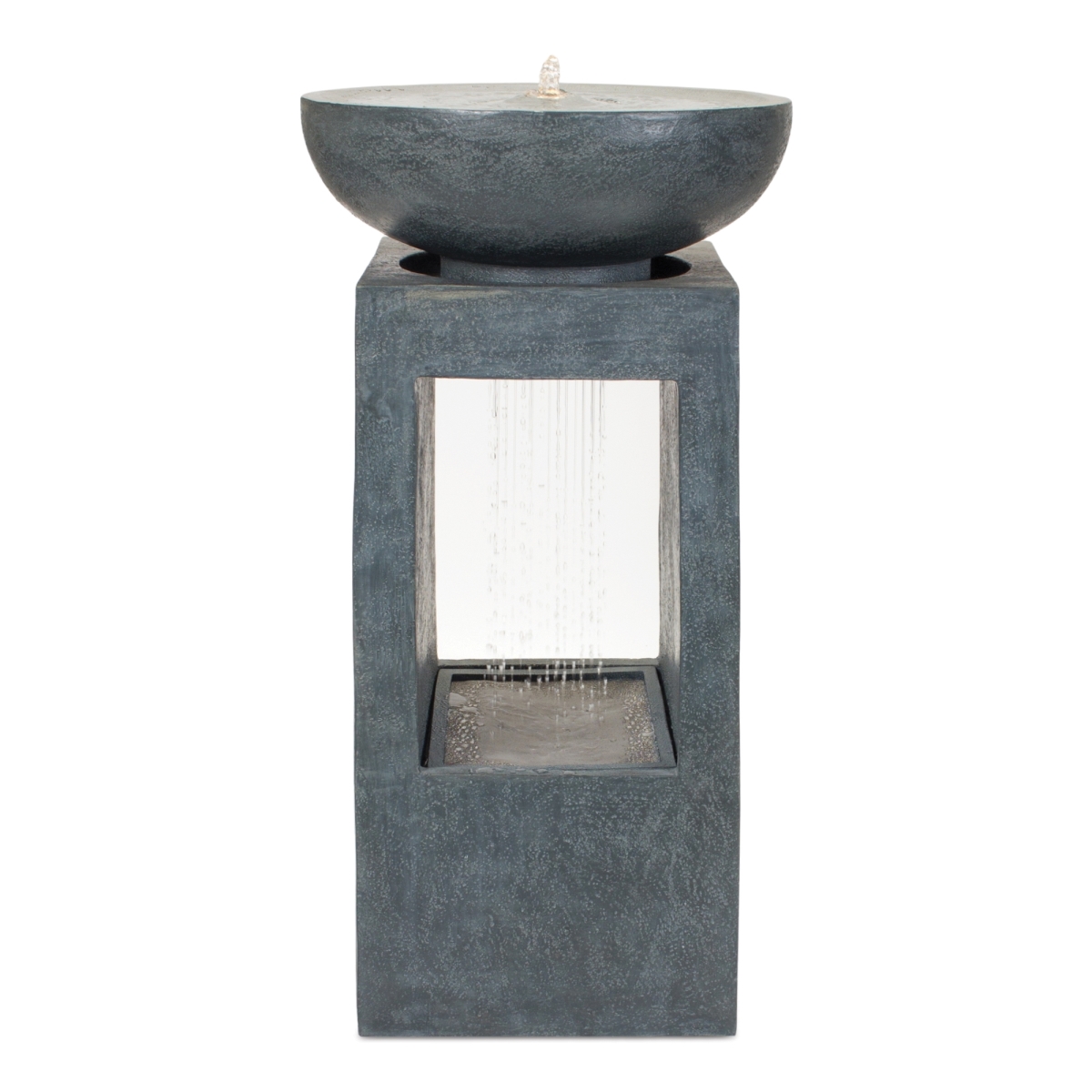 88134DS Garden Stone Bowl Fountain with Rain Effect - 33 in.