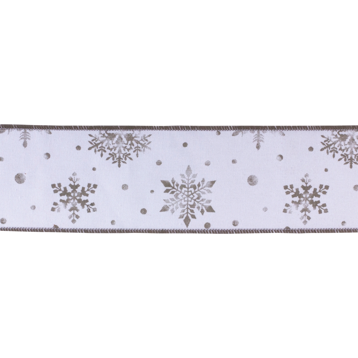 Wired Cotton Ribbon - 4 in. x 10 Yards - Set of 2
