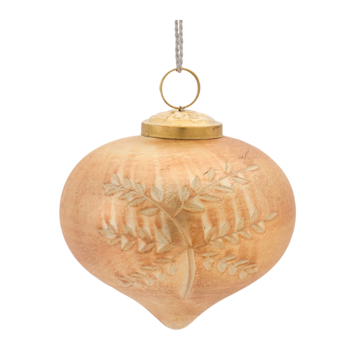 Etched Mecury Glass Ornament - Set of 6
