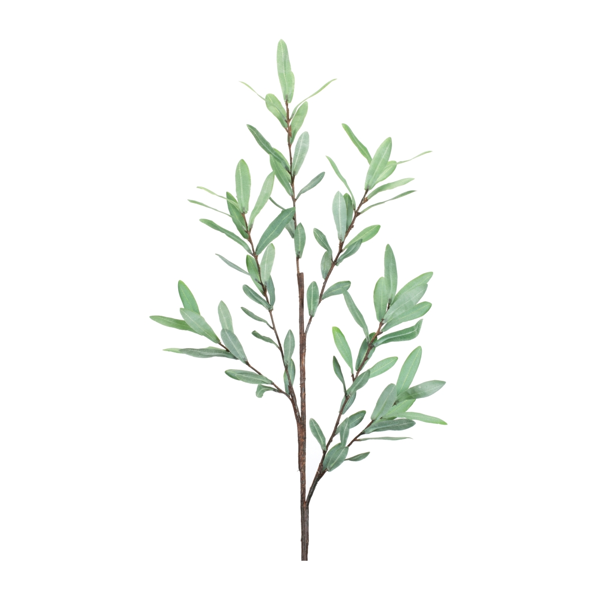 39 in. Polyester Olive Leaf Branch, Green - Set of 2