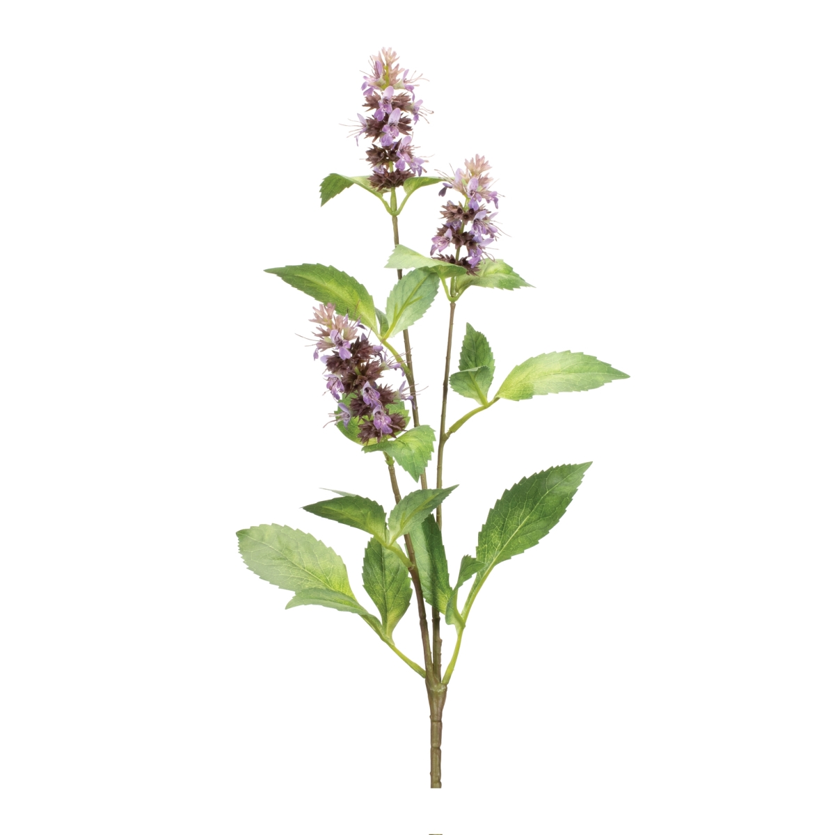 29 in. Polyester Buddleia Stem, Purple & Green - Set of 6