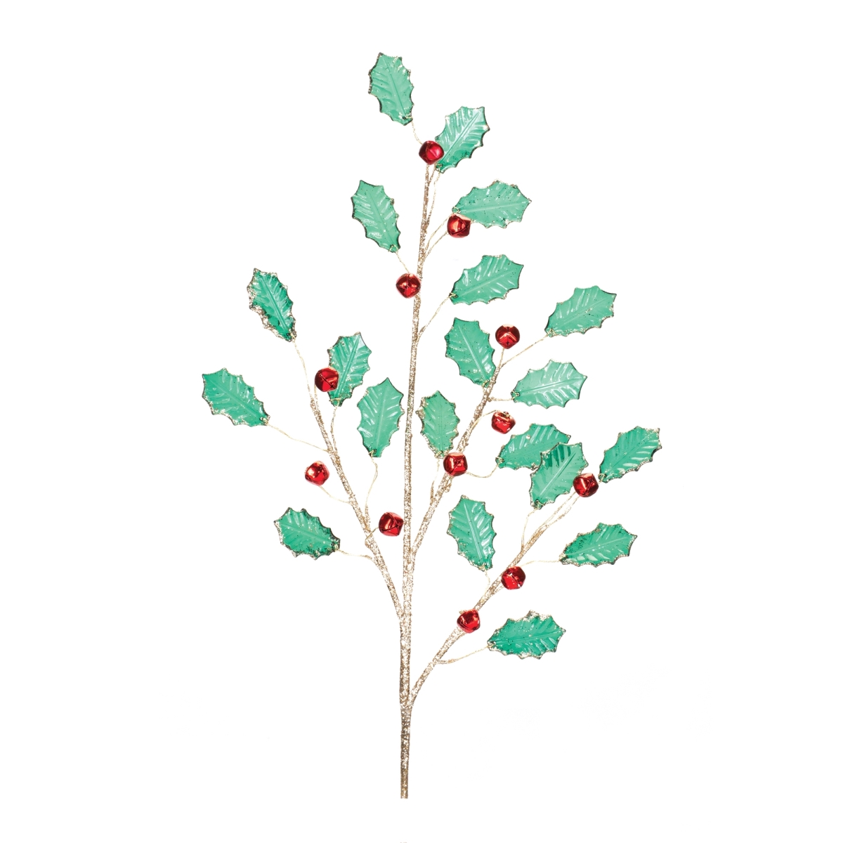 87393DS 33 in. Plastic Holly Spray, Green & Red - Set of 2