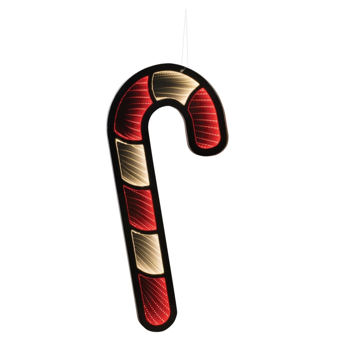 91271DS 23.5 in. Acrylic Candy Cane Infinity Light, Red & White -  Melrose