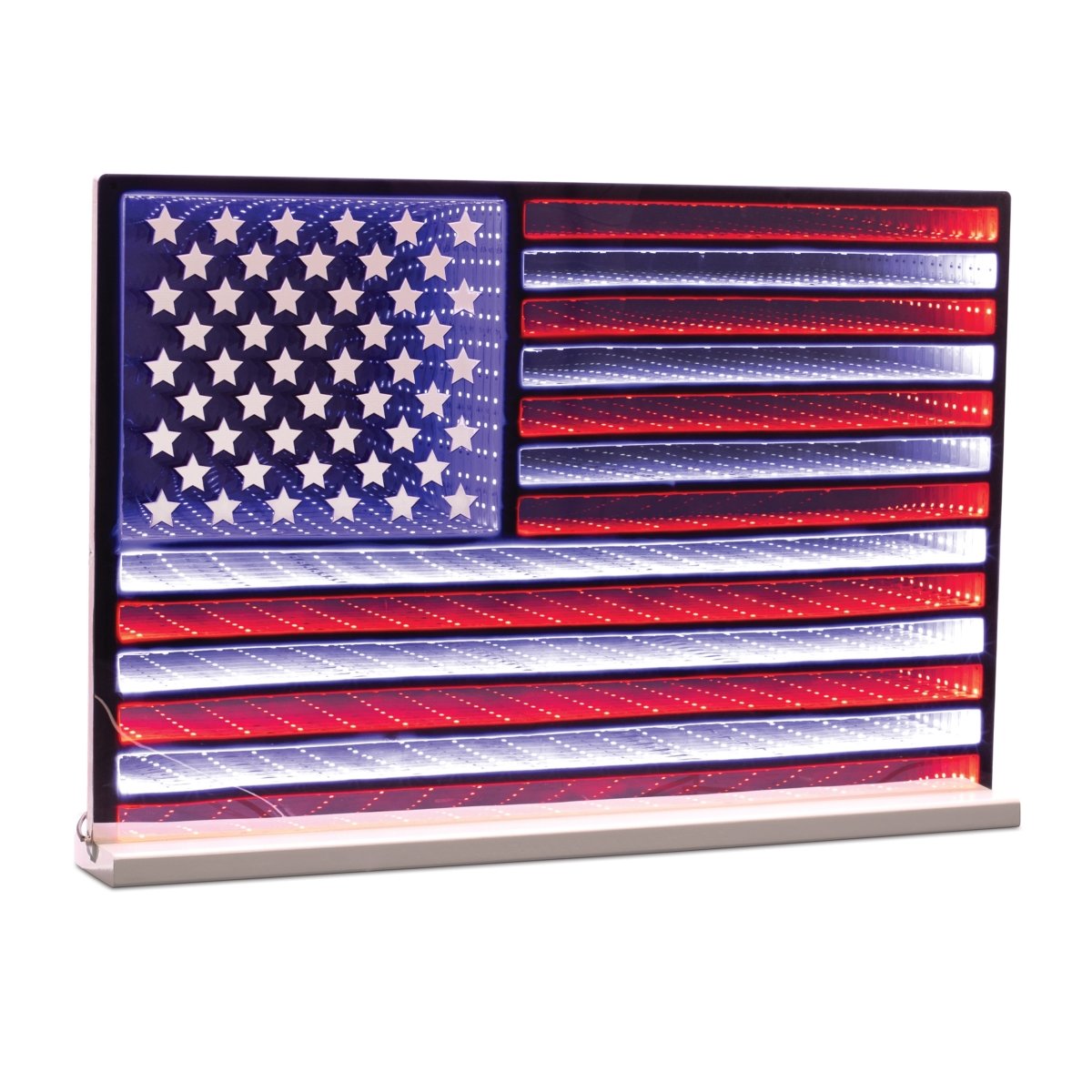 92900DS 23 x 15.5 in. Standing Flag Infinity Light, Red, White & Blue -  Melrose