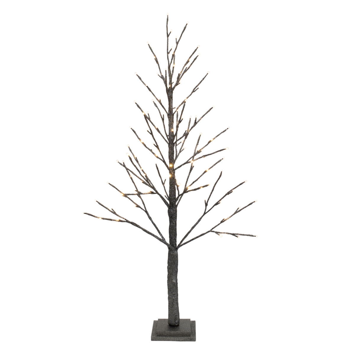 4 in. Paper 114 LED Lights Twig Tree, Silver