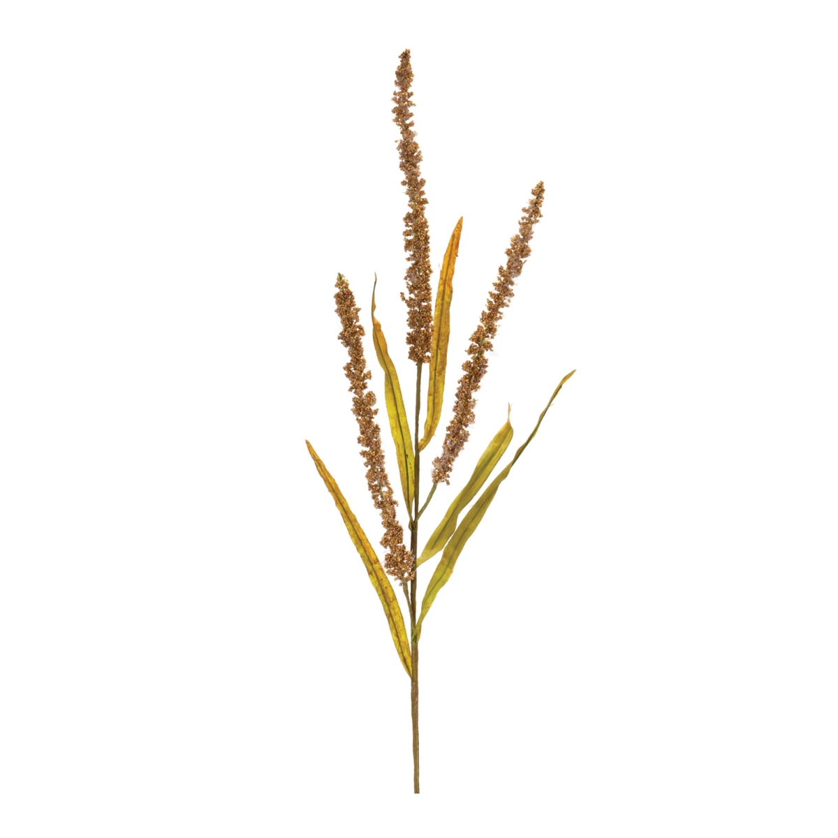 25.5 in. Seeded Spray, Green & Brown - Plastic - Set of 12