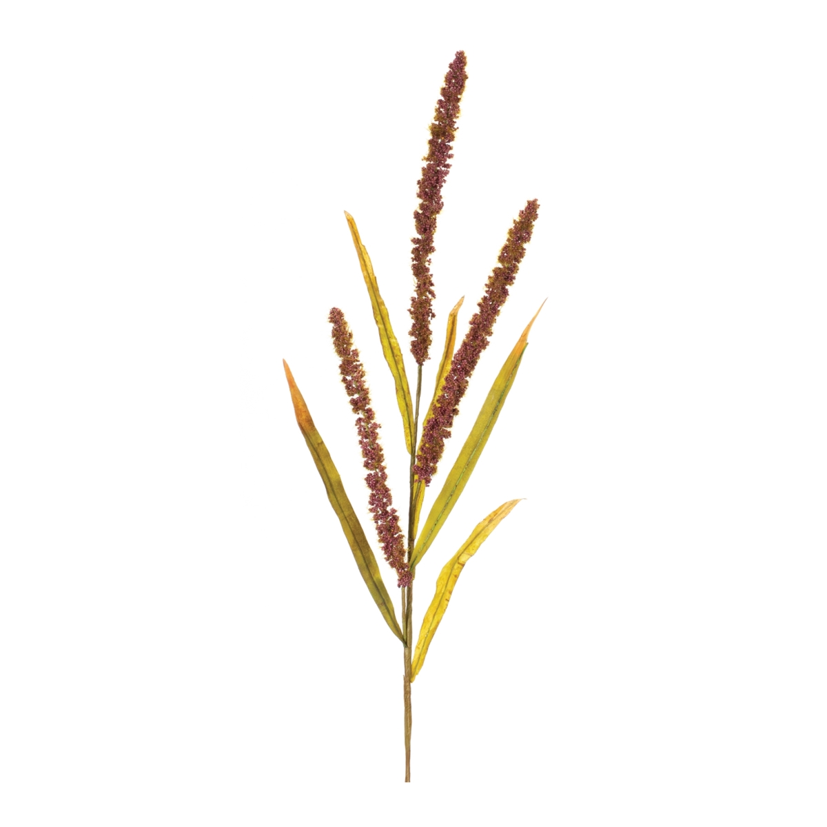 25.5 in. Seeded Spray, Green & Brown - Plastic - Set of 12