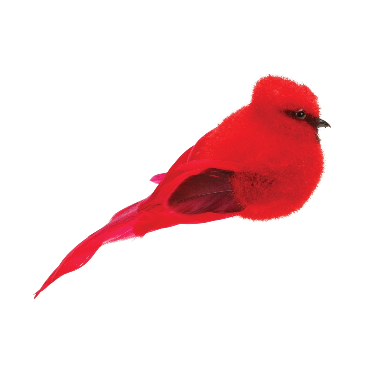 7 x 3 in. Cardinal, Red - Foam & Feather - Set of 12