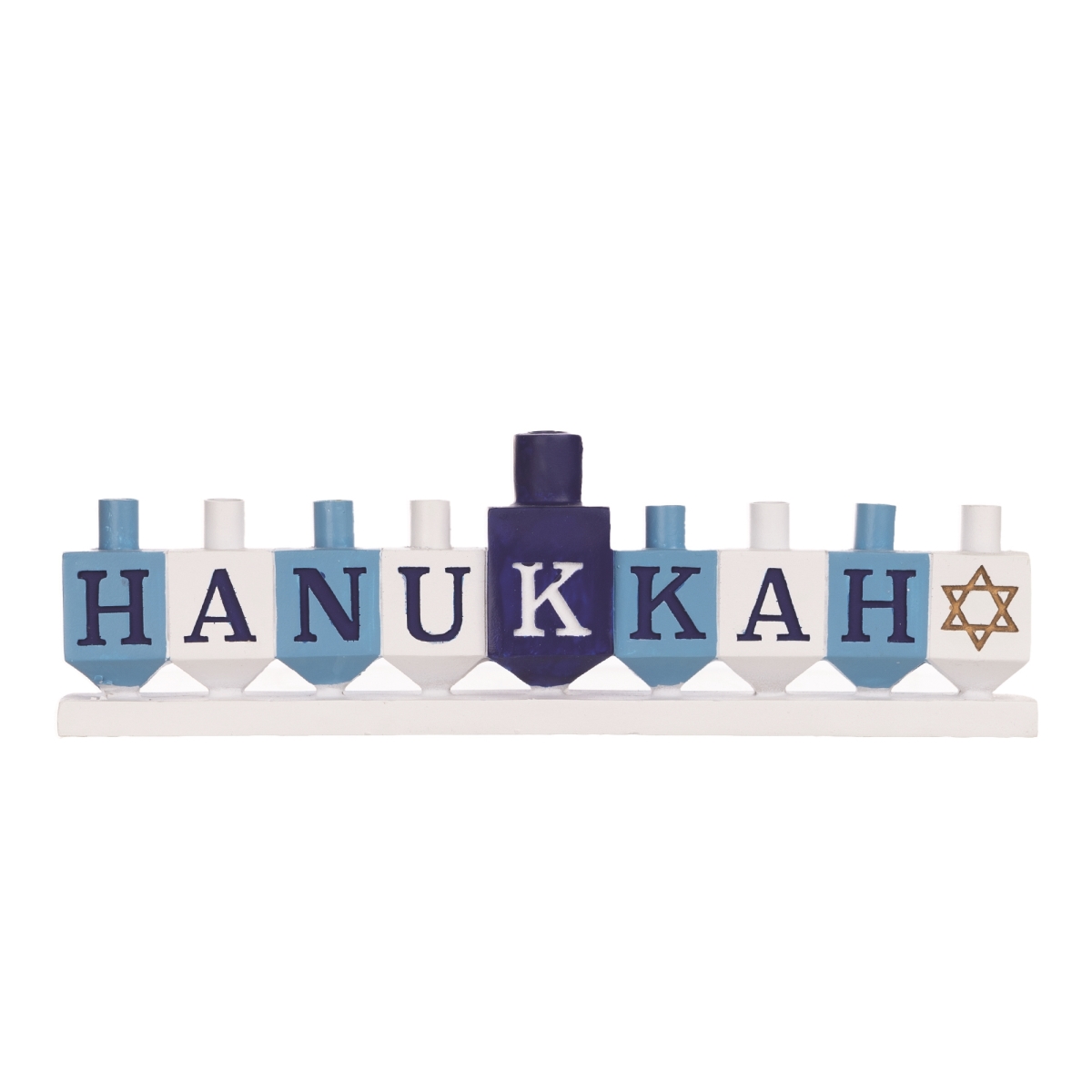 Picture of Melrose 79253DS Resin Hanukkah Menorah&#44; Blue & White