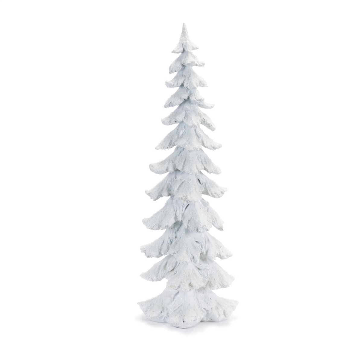 26 in. Resin Tree, White & Silver