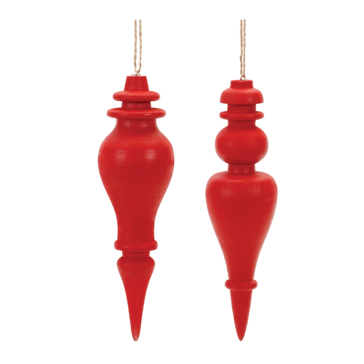 6 in. Wood Ornament, Red