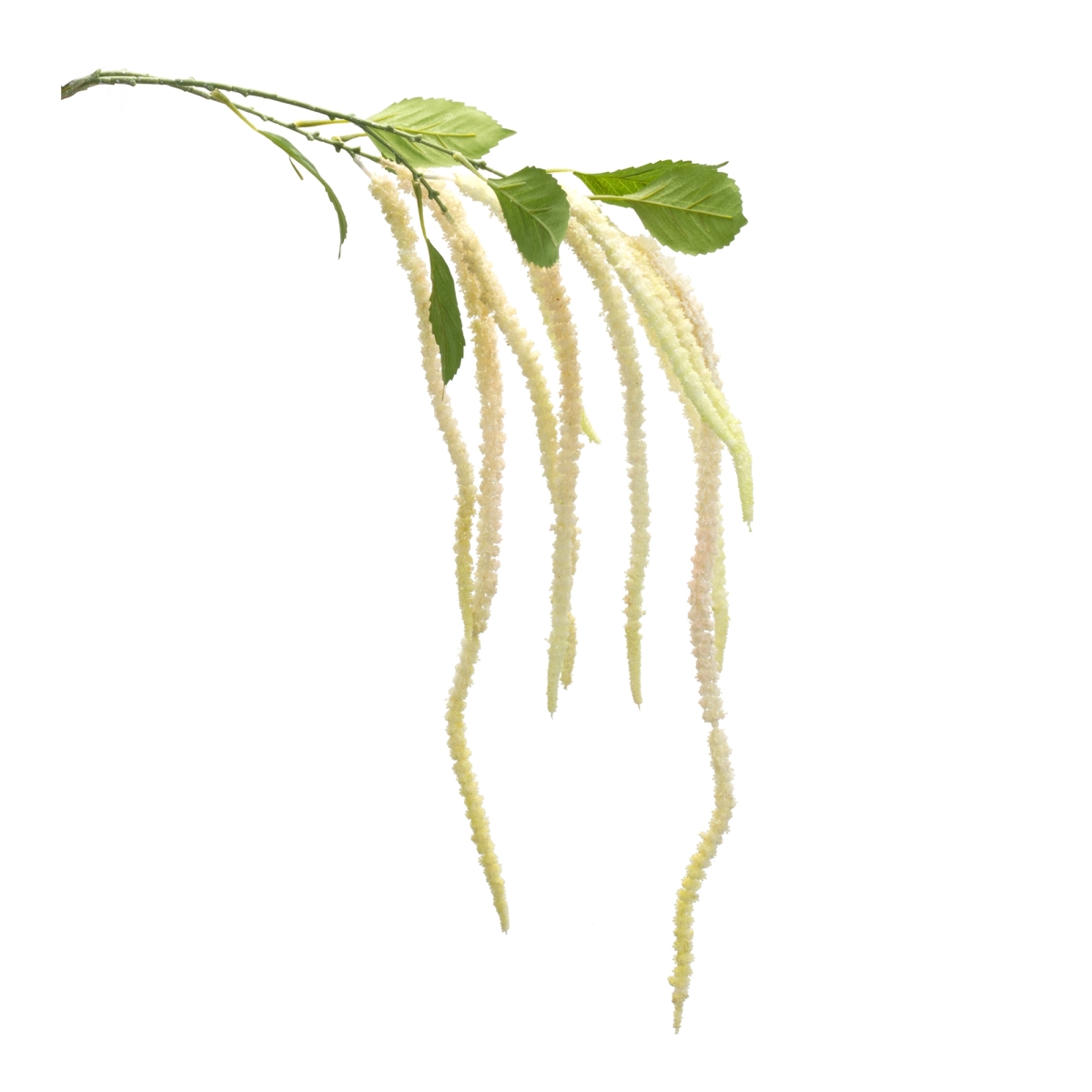 Amaranthus Artificial Flower Stem - Green & White - Set of 4 - Elegant Home Decor