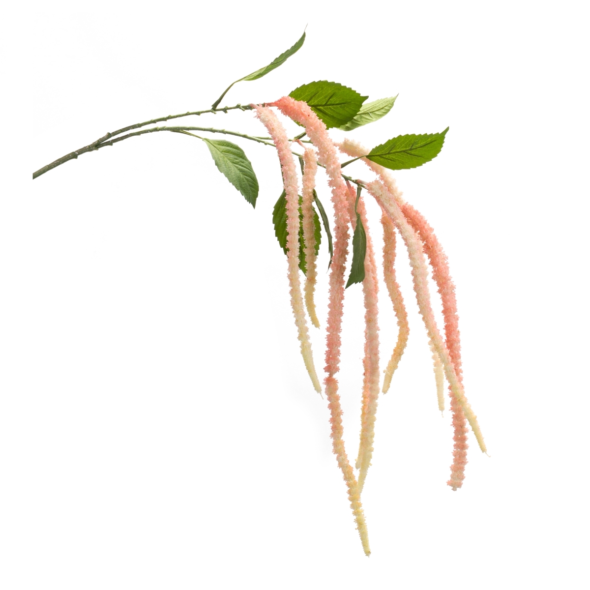 53.25 in. Plastic & Polyester Amaranthus Artificial Flowers Stem, Pink - Set of 4