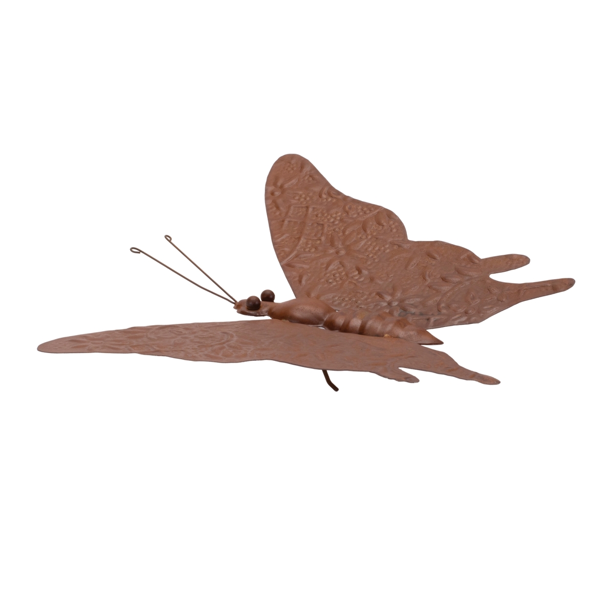 12.5 x 10.5 x 1.5 in. Iron Butterfly Garden Decor, Bronze