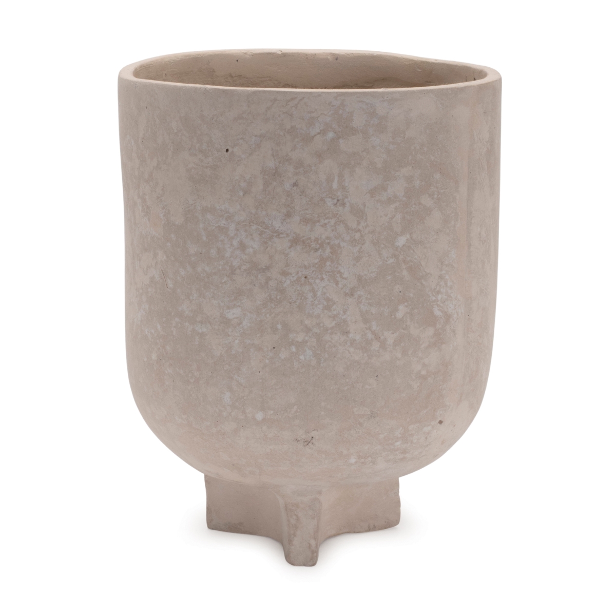 5.5 x 7 in. Recycled Paper & Chalk Powder Container, Beige