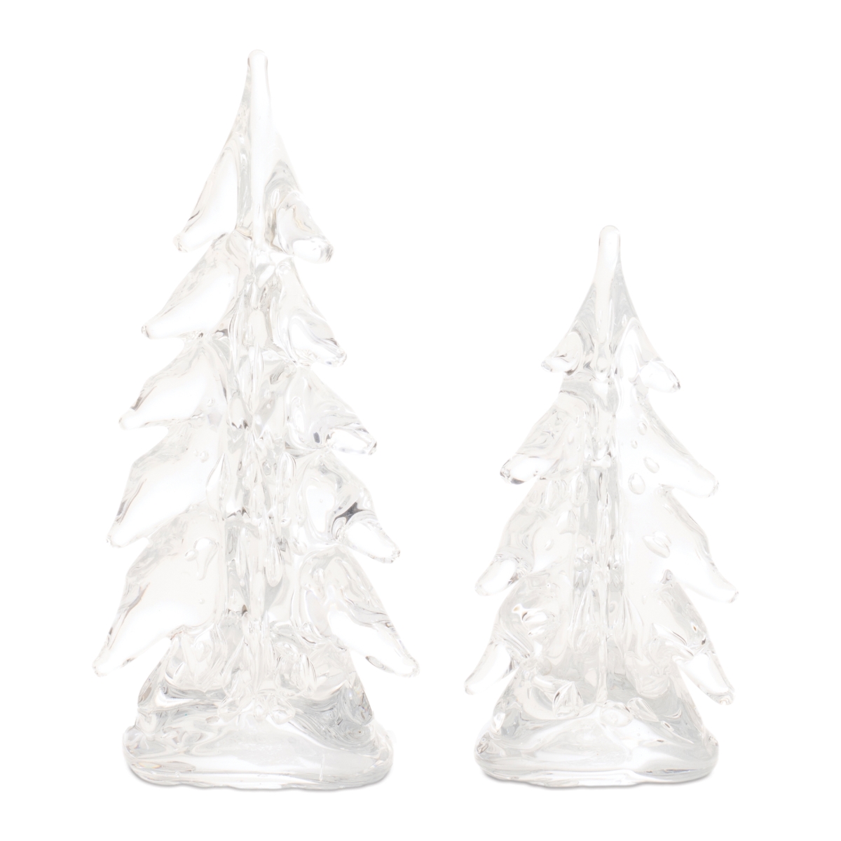 Picture of Melrose 95835DS 7&#44; 9 in. Glass Tree&#44; Clear - Set of 2