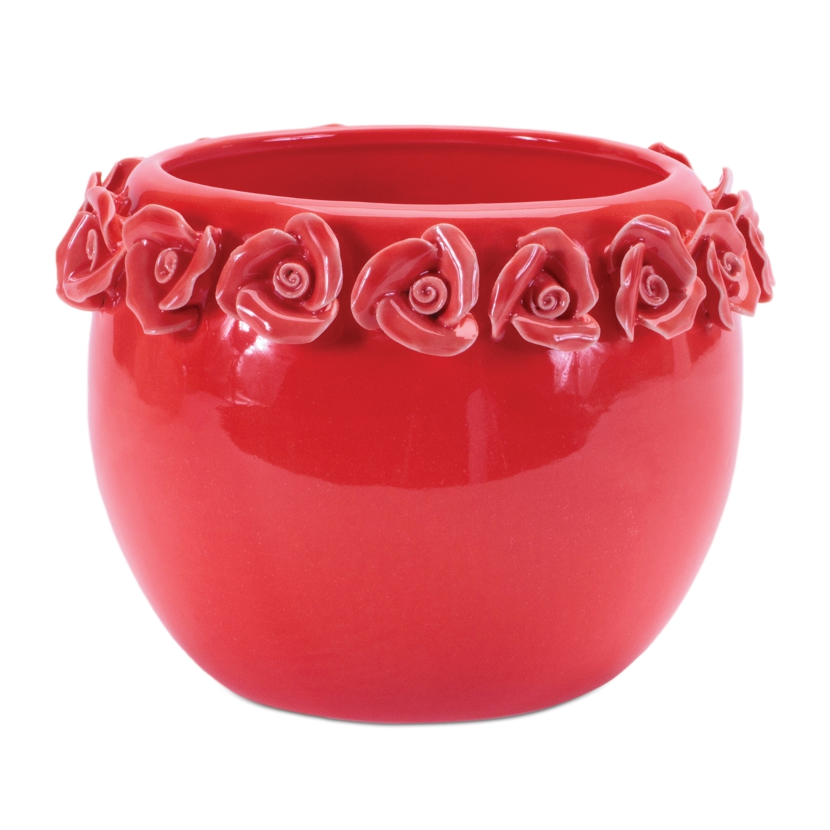 Picture of Melrose 96366DS 6.5 x 5.25 in. Sto are Container with Floral&#44; Pink - Set of 2