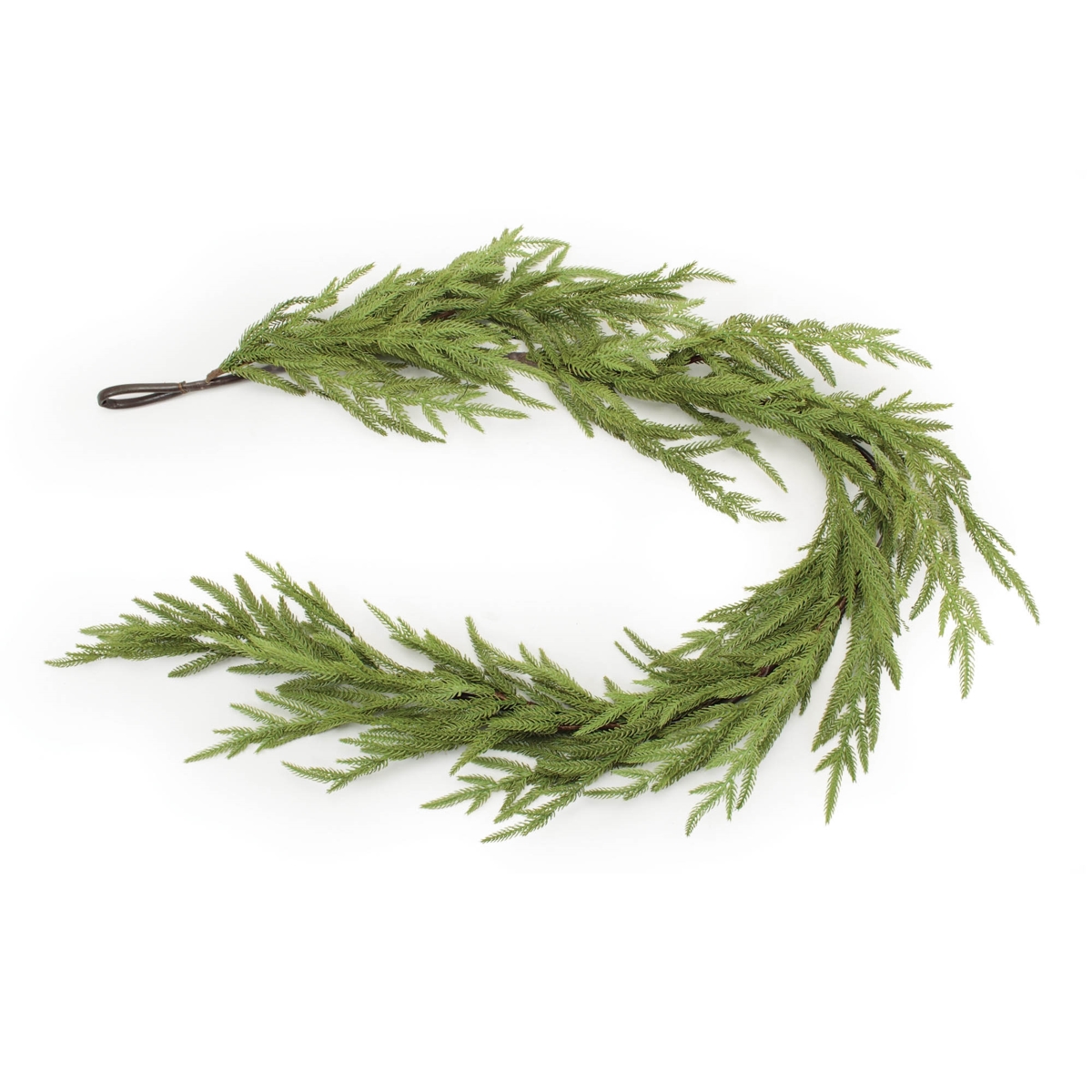 95083DS 60 in. Plastic Pine Garland, Green - Set of 2