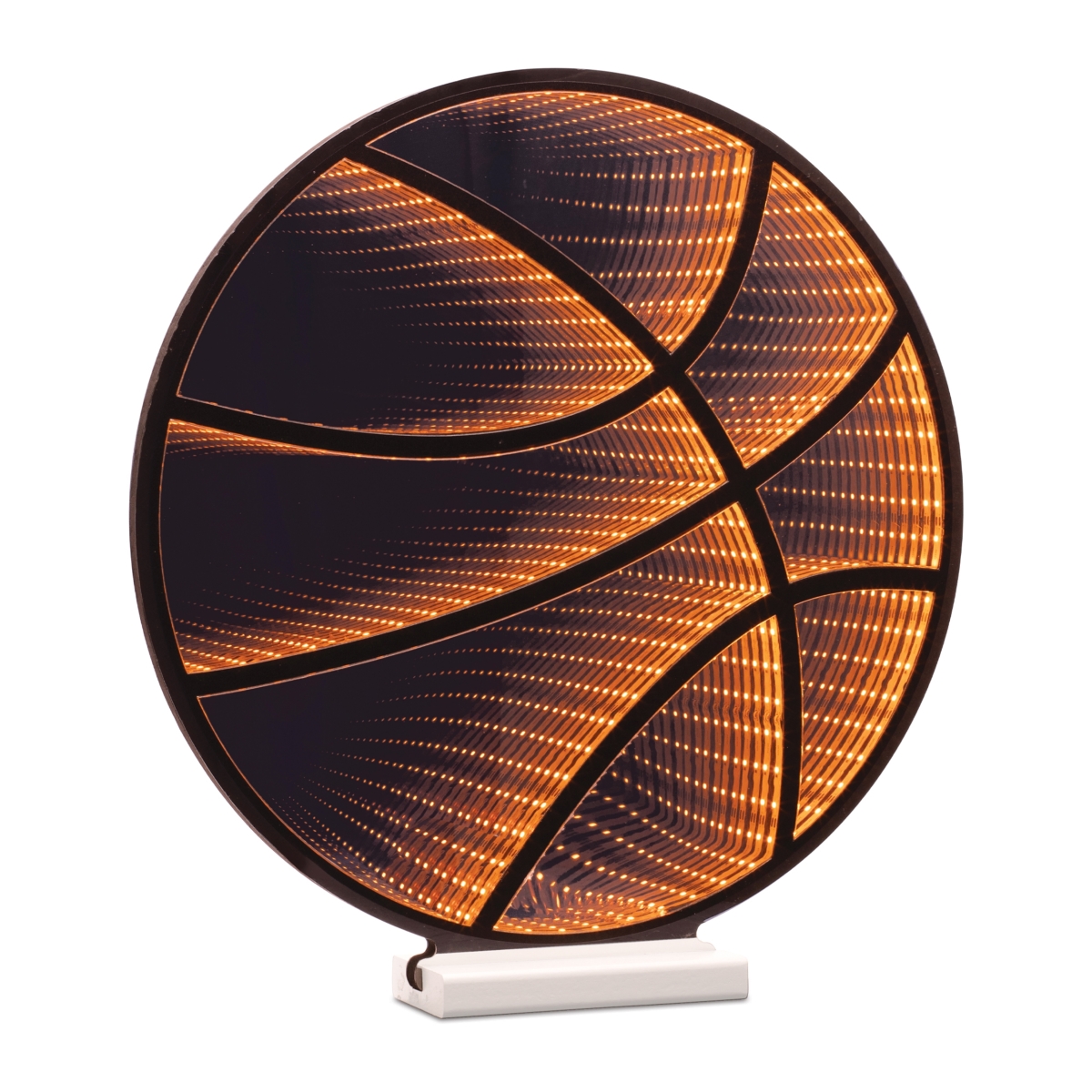 53560DS 17 in. Acrylic UL Plug Basketball Ekkolight, Orange & Black