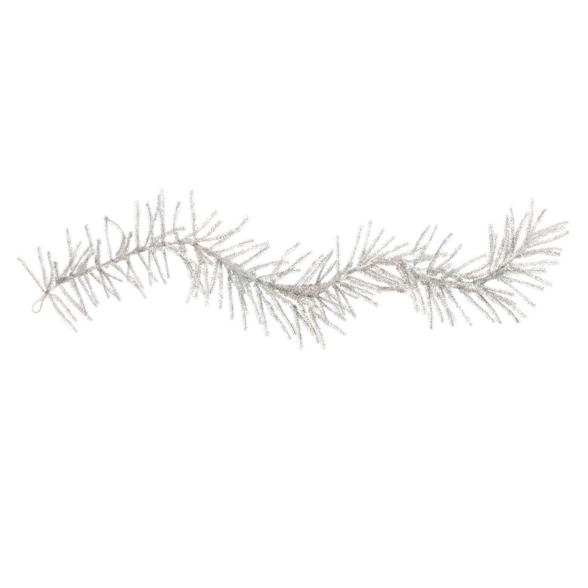 95864DS 5 ft. PVC Tinsel Garland, White