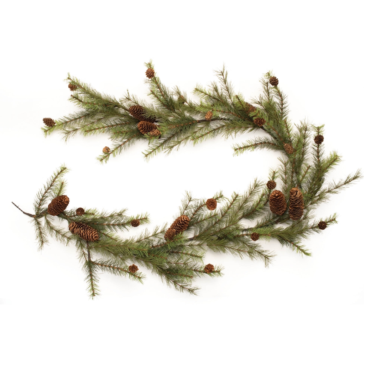 95172DS 6 ft. PVC Pine Garland, Green