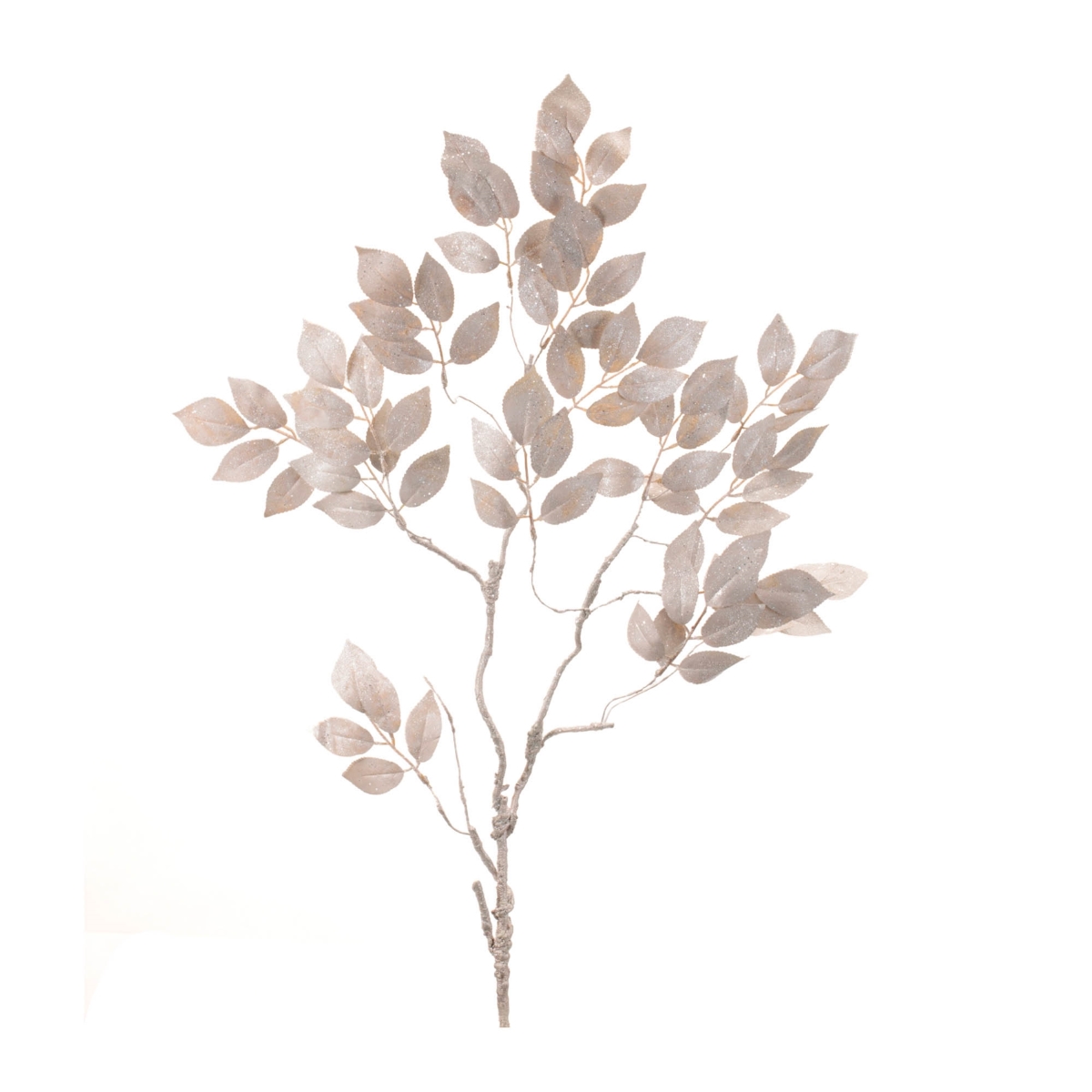 95264DS 35.5 in. Plastic Leaf Spray, Silver - Set of 6