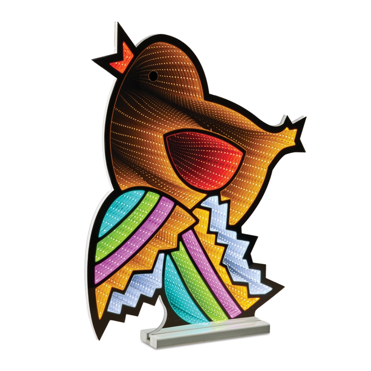 Picture of Melrose 53582DS 23.5 in. Acrylic UL Plug Chick with Easter Egg Ekkolight&#44; Multi Color