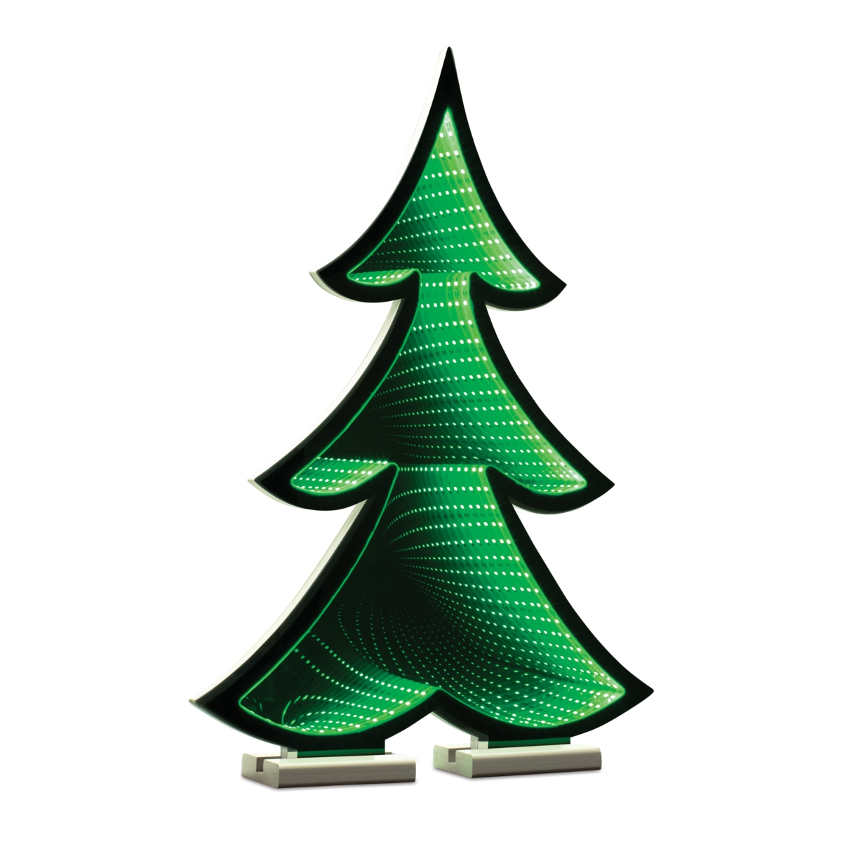 Ekkolight Green Acrylic Tree - 23.5 in. - Enchanting Infinity Glow